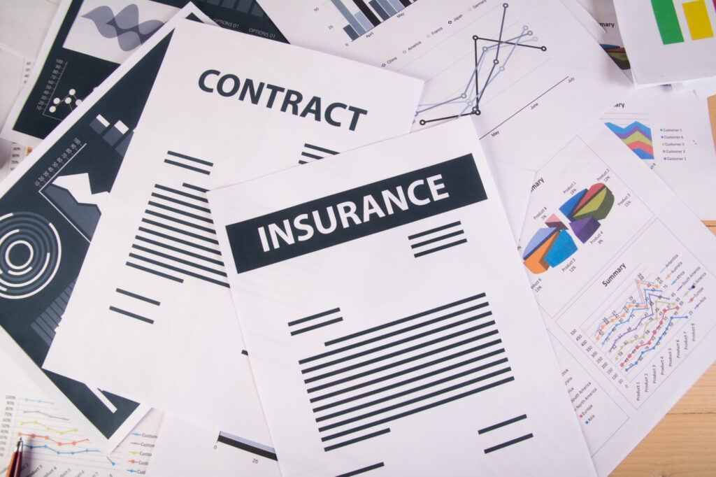 image of a contract insurance form for scaffolding contractors